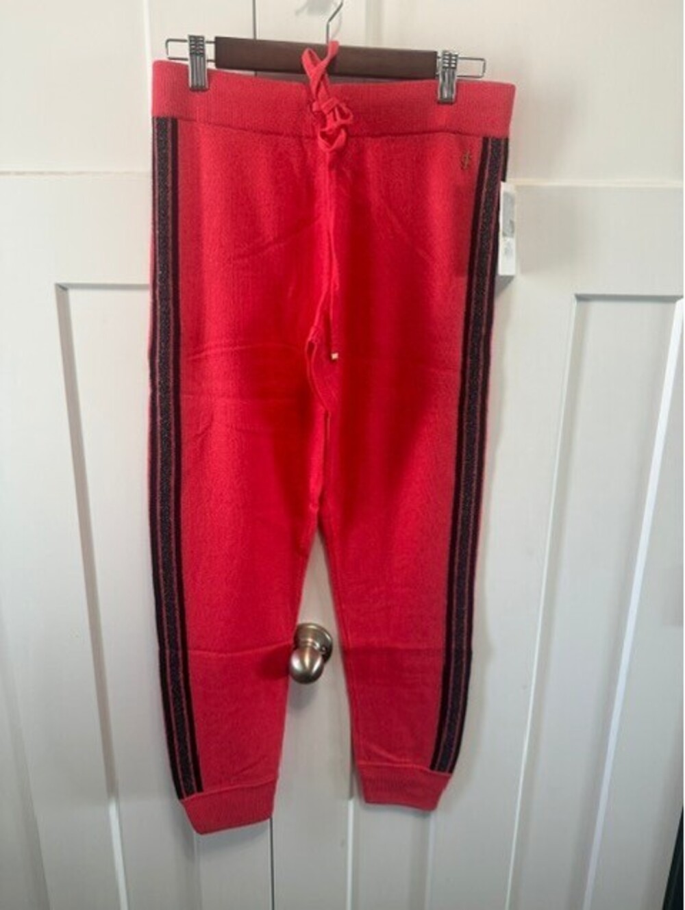 NWT Juicy Couture cashmere teaberry red (pink)  jogger pants size XSmall Y2K